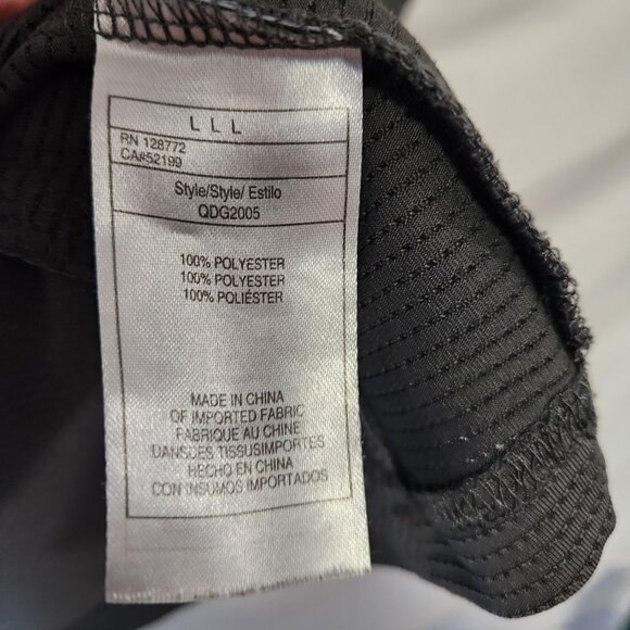 Quiksilver QDG2005 Grey Pullover Jacket L 1/4 Zip Blue Stripe Back Pocket - Picture 6 of 9